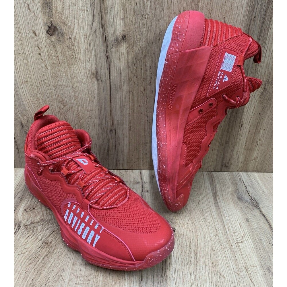 Adidas Dame 7 Opponent Advisory H68989 Red Basketball Shoes Men's Size 14 Damian